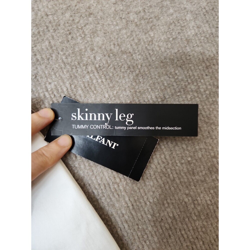 Alfani Tummy Control Pull On Skinny Pants Womens 14 White Slimming Stretch NEW - Picture 6 of 11